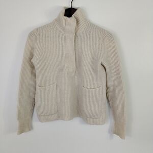 J. Crew Ribbed Popover Cream Size 2XS